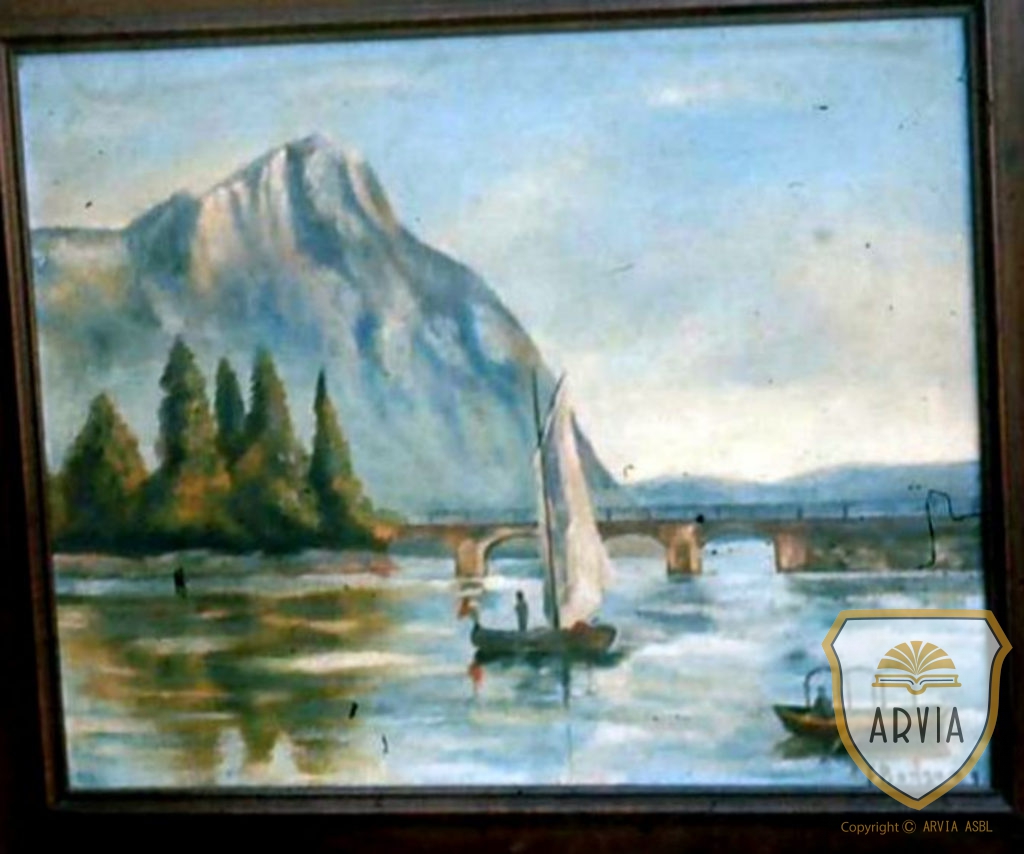 HERVE-±193X-peinture-Franz Bonsang-paysage napolitain - ARVIA Archives