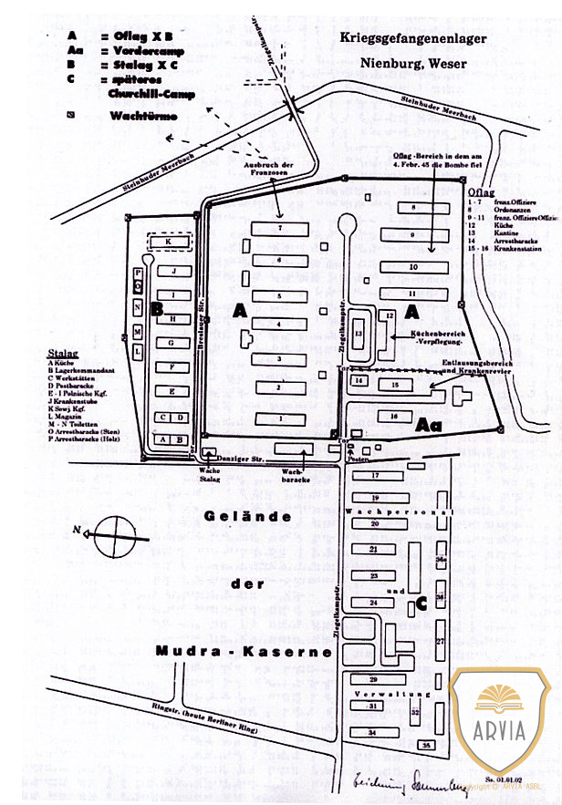 Bolland 1943 Pierre Bolland Stalag X C Et Oflag X B Du Camp De Nienburg Wezer Arvia Archives Herve